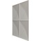 Ekena Millwork 19 5/8in. W x 19 5/8in. H Richmond EnduraWall Decorative 3D Wall Panel Covers 2.67 Sq. Ft. WP20X20RIBAL - alternate 4